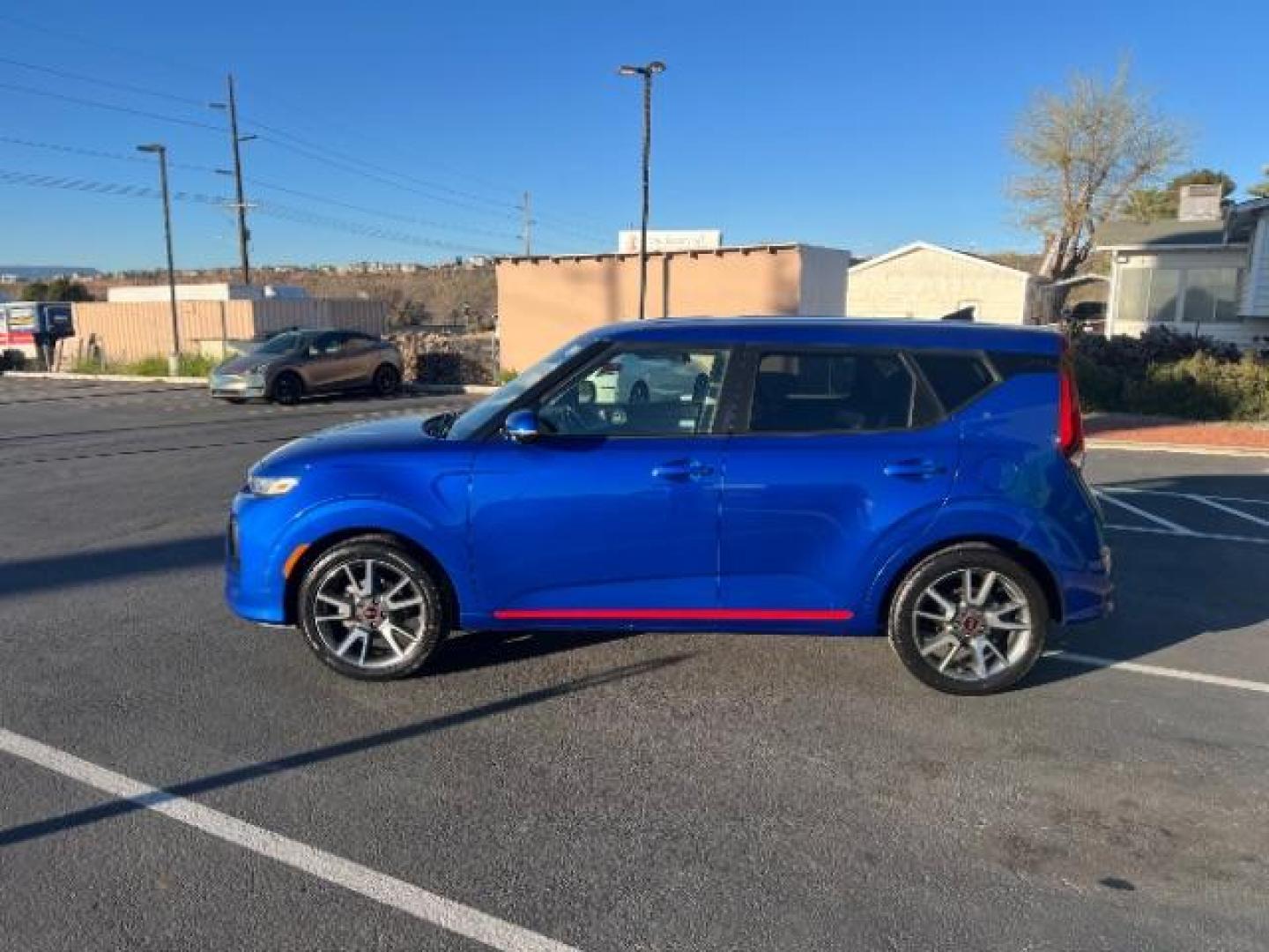 2020 Neptune Blue /Black Kia Soul GT-Line (KNDJ63AU1L7) with an 2L I-4 DOHC engine, Automatic transmission, located at 940 North Main Street, Cedar City, UT, 84720, (435) 628-0023, 37.692936, -113.061897 - We specialize in helping ALL people get the best financing available. No matter your credit score, good, bad or none we can get you an amazing rate. Had a bankruptcy, divorce, or repossessions? We give you the green light to get your credit back on the road. Low down and affordable payments that fit - Photo#3