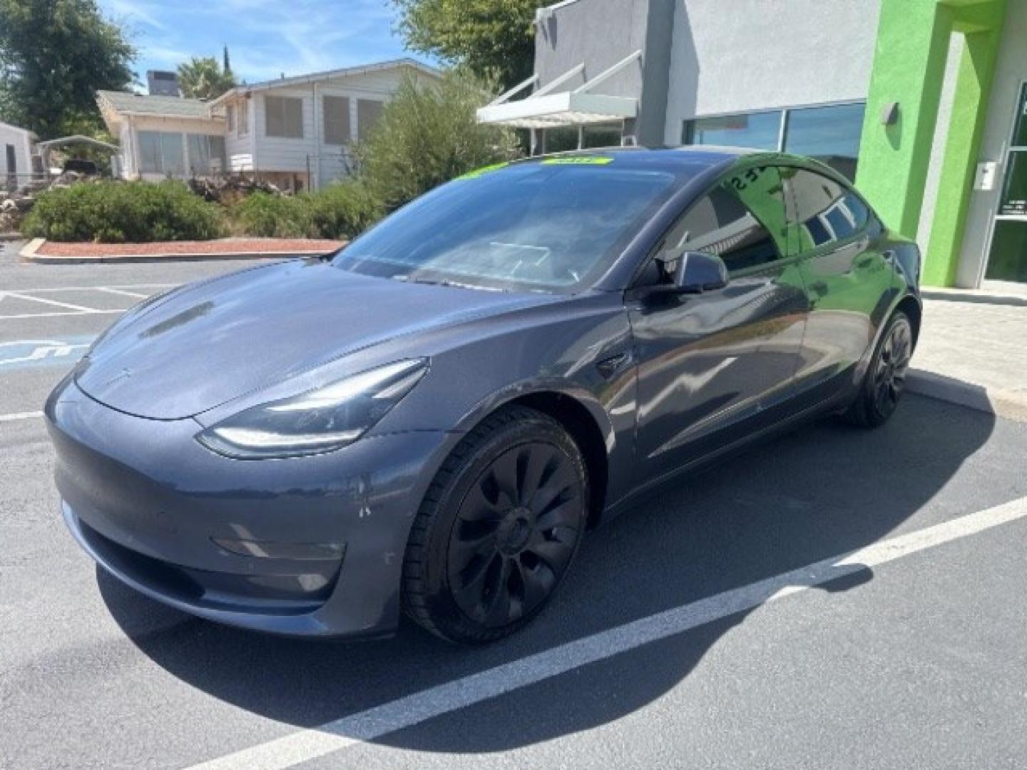 2022 Midnight Silver Metallic /Black Tesla Model 3 Long Range Dual Motor All-Wheel Drive (5YJ3E1EB8NF) , located at 1865 East Red Hills Pkwy, St. George, 84770, (435) 628-0023, 37.120850, -113.543640 - 296- Photo#2