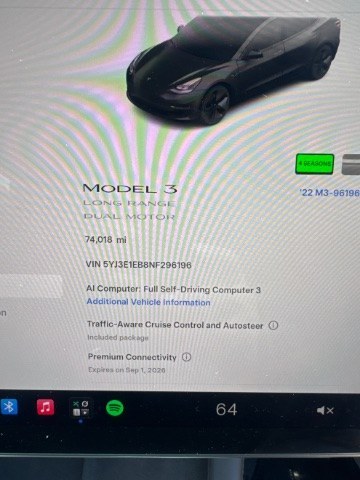 2022 Midnight Silver Metallic /Black Tesla Model 3 Long Range Dual Motor All-Wheel Drive (5YJ3E1EB8NF) , located at 1865 East Red Hills Pkwy, St. George, 84770, (435) 628-0023, 37.120850, -113.543640 - 296- Photo#21