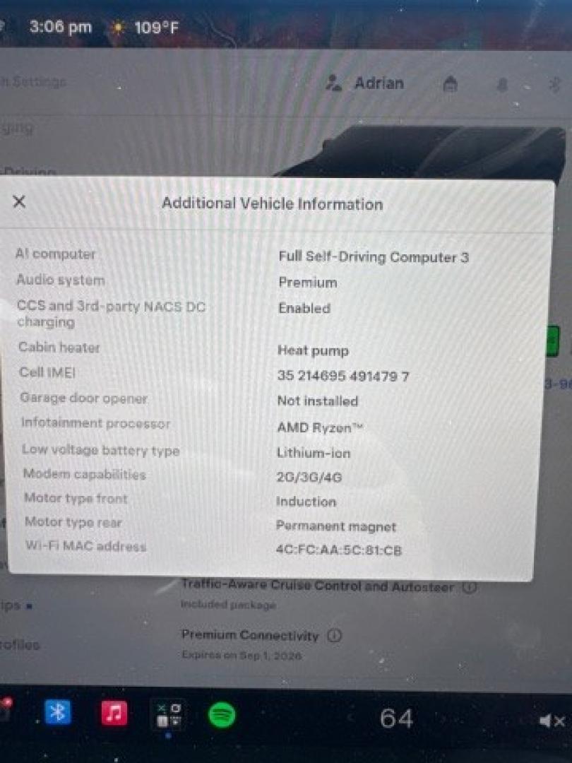 2022 Midnight Silver Metallic /Black Tesla Model 3 Long Range Dual Motor All-Wheel Drive (5YJ3E1EB8NF) , located at 1865 East Red Hills Pkwy, St. George, 84770, (435) 628-0023, 37.120850, -113.543640 - 296- Photo#22