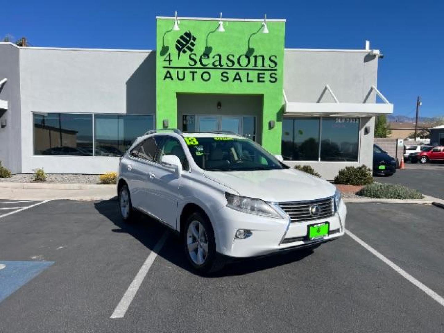 2013 Starfire Pearl /Saddle Tan Lexus RX 350 F Sport (2T2BK1BA3DC) with an 3.5L V-6 DOHC engine, Automatic transmission, located at 940 North Main Street, Cedar City, UT, 84720, (435) 628-0023, 37.692936, -113.061897 - Photo#0