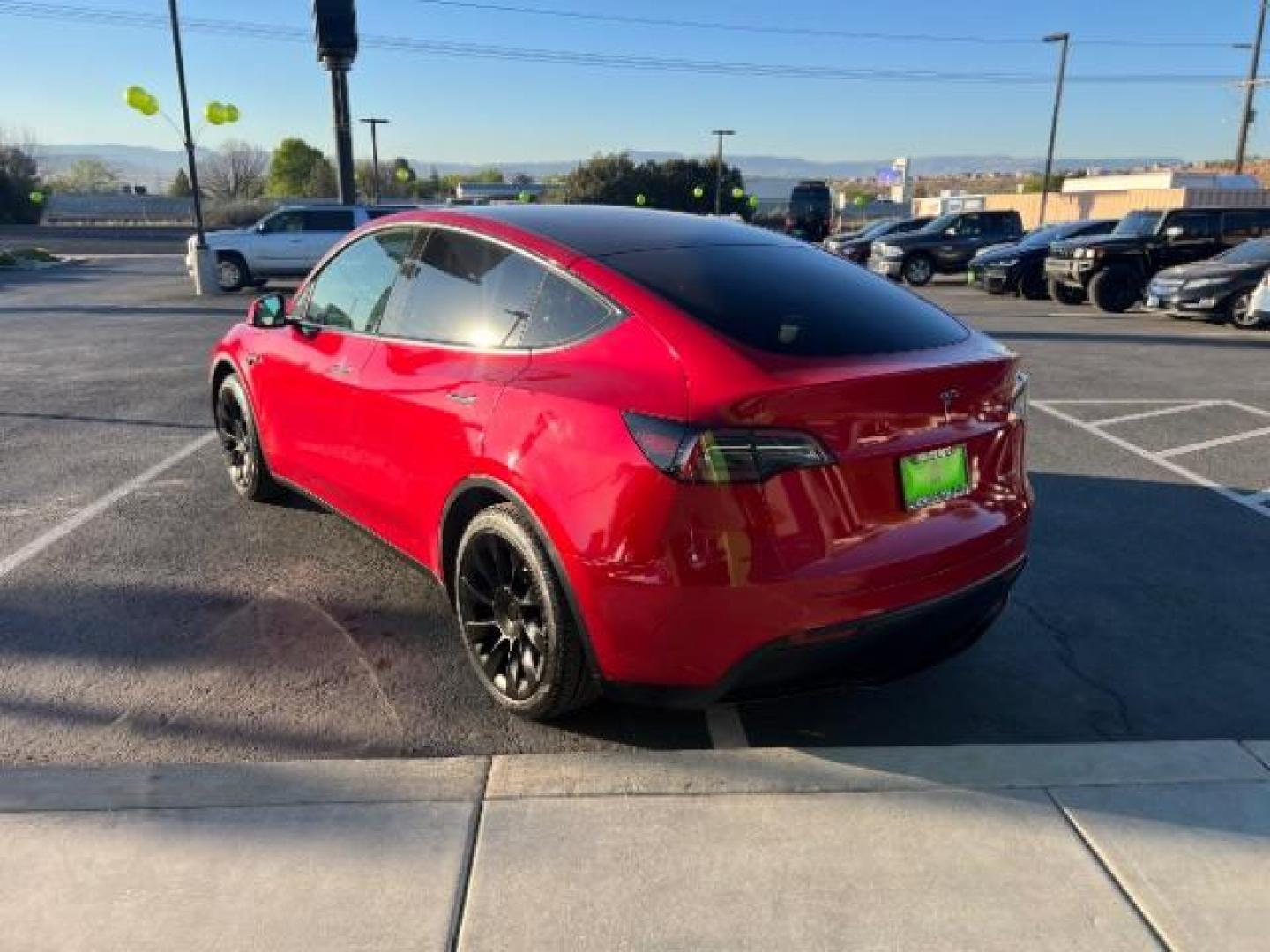 2021 Red Multi-Coat /Black Tesla Model Y Long Range Dual Motor All-Wheel Drive (5YJYGAEE4MF) with an ELECTRIC engine, Electric transmission, located at 1865 East Red Hills Pkwy, St. George, 84770, (435) 628-0023, 37.120850, -113.543640 - Photo#6