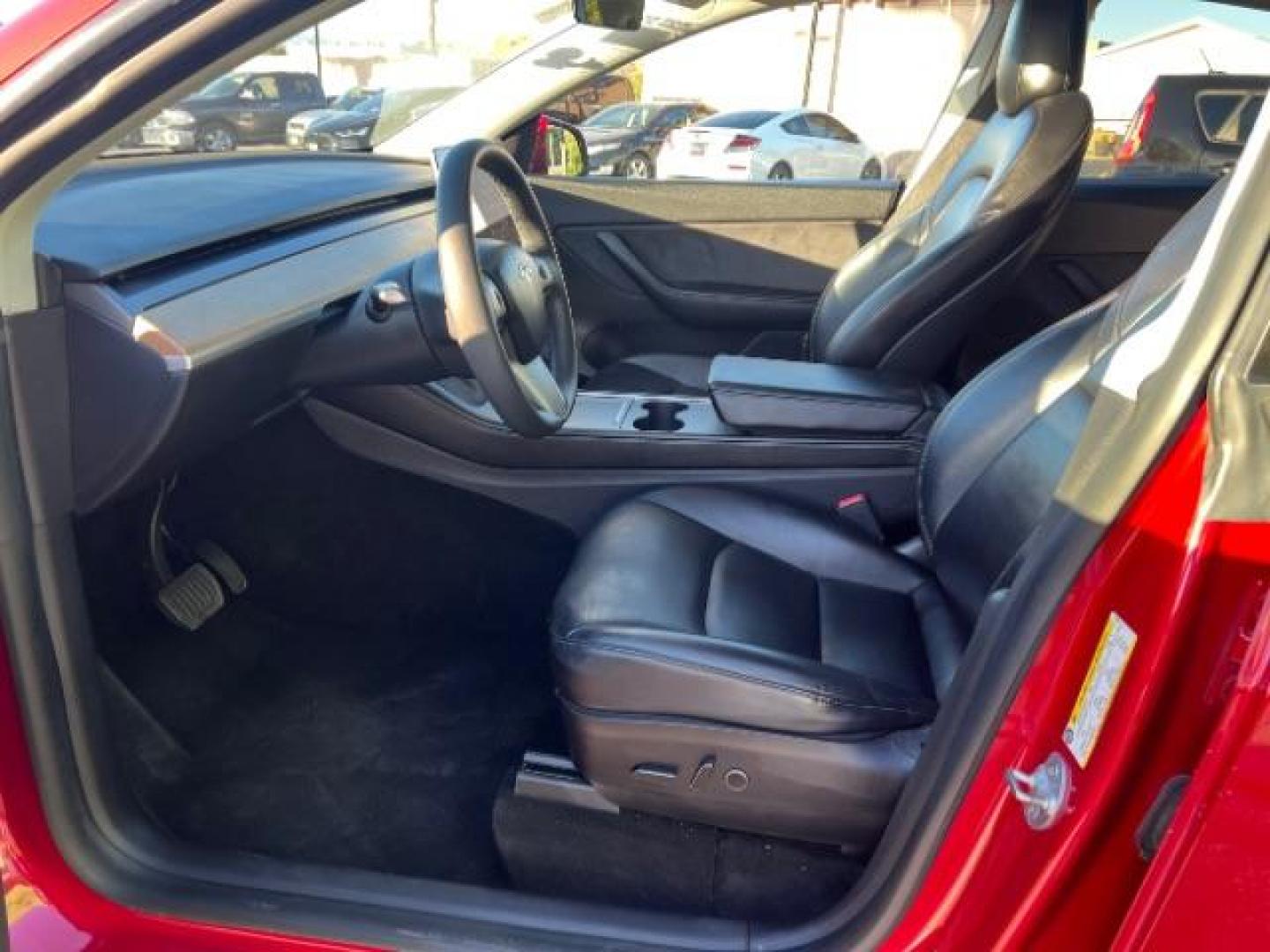 2021 Red Multi-Coat /Black Tesla Model Y Long Range Dual Motor All-Wheel Drive (5YJYGAEE4MF) with an ELECTRIC engine, Electric transmission, located at 1865 East Red Hills Pkwy, St. George, 84770, (435) 628-0023, 37.120850, -113.543640 - Photo#16