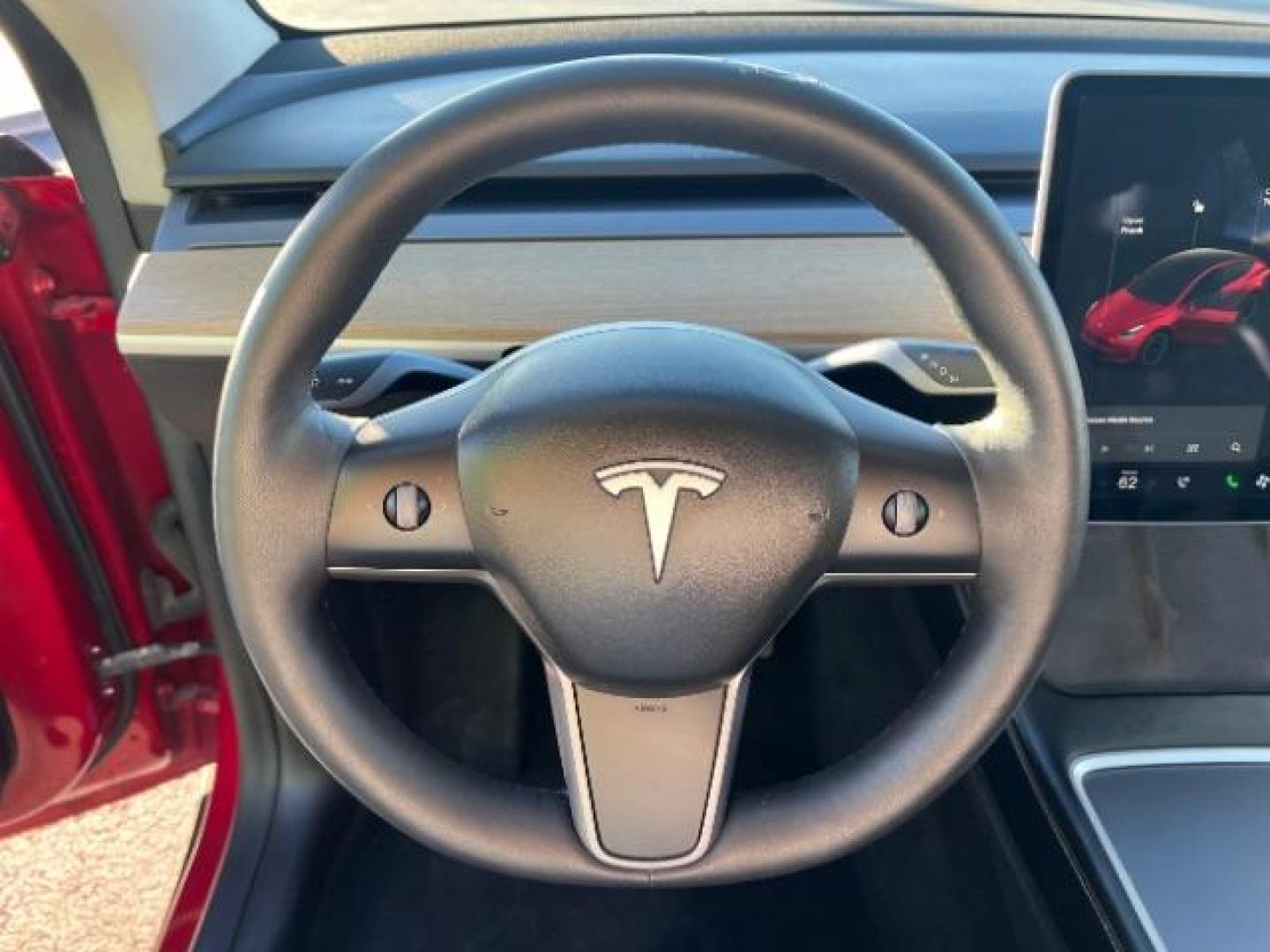 2021 Red Multi-Coat /Black Tesla Model Y Long Range Dual Motor All-Wheel Drive (5YJYGAEE4MF) with an ELECTRIC engine, Electric transmission, located at 1865 East Red Hills Pkwy, St. George, 84770, (435) 628-0023, 37.120850, -113.543640 - Photo#17