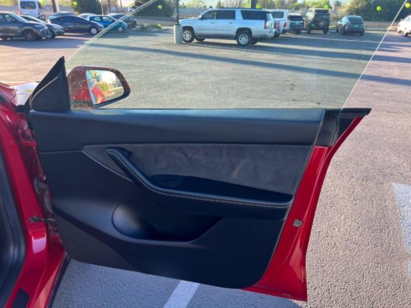 2021 Red Multi-Coat /Black Tesla Model Y Long Range Dual Motor All-Wheel Drive (5YJYGAEE4MF) with an ELECTRIC engine, Electric transmission, located at 1865 East Red Hills Pkwy, St. George, 84770, (435) 628-0023, 37.120850, -113.543640 - Photo#28
