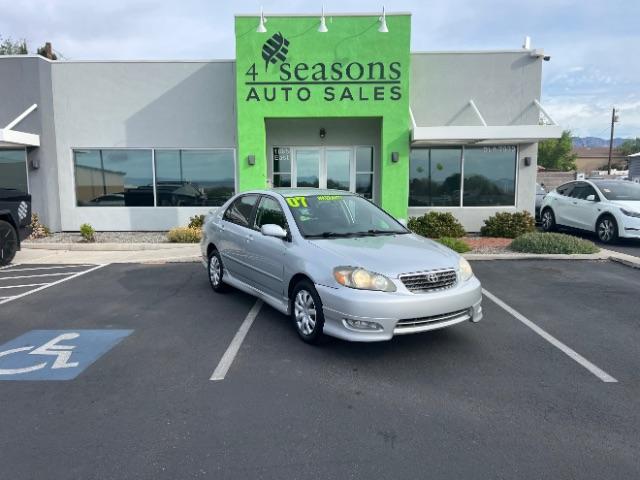 2007 Silver Streak Mica /Stone Toyota Corolla CE | S | LE (1NXBR32E97Z) with an 1.8L I-4 DOHC engine, MANUAL transmission, located at 940 North Main Street, Cedar City, UT, 84720, (435) 628-0023, 37.692936, -113.061897 - If you are looking for a reliable, fuel-efficient sedan that is easy on the wallet, this 2007 Toyota Corolla is a fantastic choice! Known for their legendary reliability, Corollas just keep going and going. This one comes loaded with air conditioning, leather seats, leather steering wheel, alloy whe - Photo#0