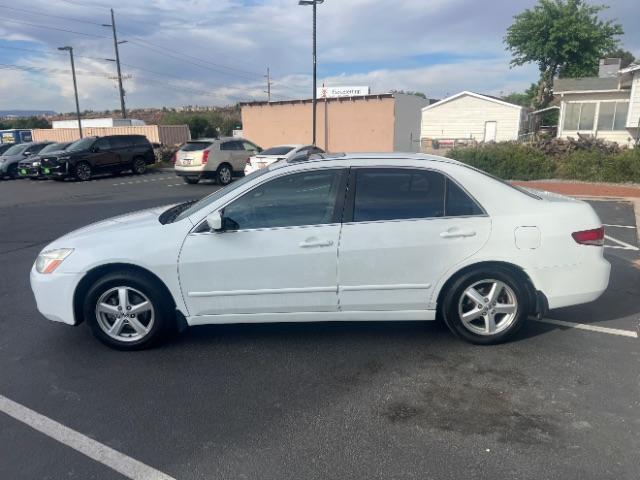 2003 Taffeta White /Ivory Honda Accord 2.4 EX (1HGCM56673A) with an 2.4L I-4 DOHC engine, Automatic transmission, located at 940 North Main Street, Cedar City, UT, 84720, (435) 628-0023, 37.692936, -113.061897 - We specialize in helping ALL people get the best financing available. No matter your credit score, good, bad or none we can get you an amazing rate. Had a bankruptcy, divorce, or repossessions? We give you the green light to get your credit back on the road. Low down and affordable payments that fit - Photo#3