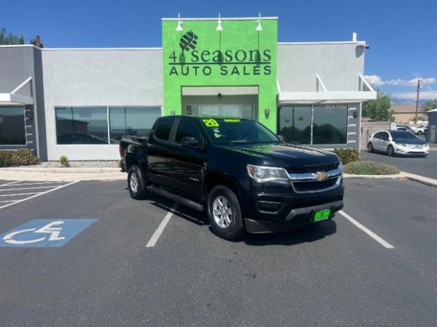 2020 Black /Jet Black/Dark Ash Chevrolet Colorado 2WD Crew Cab Short Box WT (1GCGSBEN8L1) , Automatic transmission, located at 1865 East Red Hills Pkwy, St. George, 84770, (435) 628-0023, 37.120850, -113.543640 - We specialize in helping ALL people get the best financing available. No matter your credit score, good, bad or none we can get you an amazing rate. Had a bankruptcy, divorce, or repossessions? We give you the green light to get your credit back on the road. Low down and affordable payments that fit- Photo#0