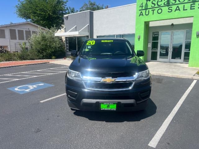 2020 Black /Jet Black/Dark Ash Chevrolet Colorado 2WD Crew Cab Short Box WT (1GCGSBEN8L1) , Automatic transmission, located at 940 North Main Street, Cedar City, UT, 84720, (435) 628-0023, 37.692936, -113.061897 - We specialize in helping ALL people get the best financing available. No matter your credit score, good, bad or none we can get you an amazing rate. Had a bankruptcy, divorce, or repossessions? We give you the green light to get your credit back on the road. Low down and affordable payments that fit - Photo#1