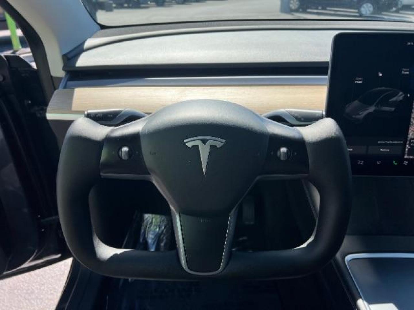 2021 Midnight Silver Metallic /Black Tesla Model Y Long Range Dual Motor All-Wheel Drive (5YJYGDEE0MF) with an ELECTRIC engine, Electric transmission, located at 1865 East Red Hills Pkwy, St. George, 84770, (435) 628-0023, 37.120850, -113.543640 - Excellent Tesla Model Y Long Range All Wheel Drive with Full Self Driving Paid for. Thats a $8k add on that is no longer avilable from Tesla. HW3. Inside and outside in great shape. Has PPF on front and Yoke steering wheel. Tires are good. All our Teslas come with charging kit. Battery is healthy. - Photo#17