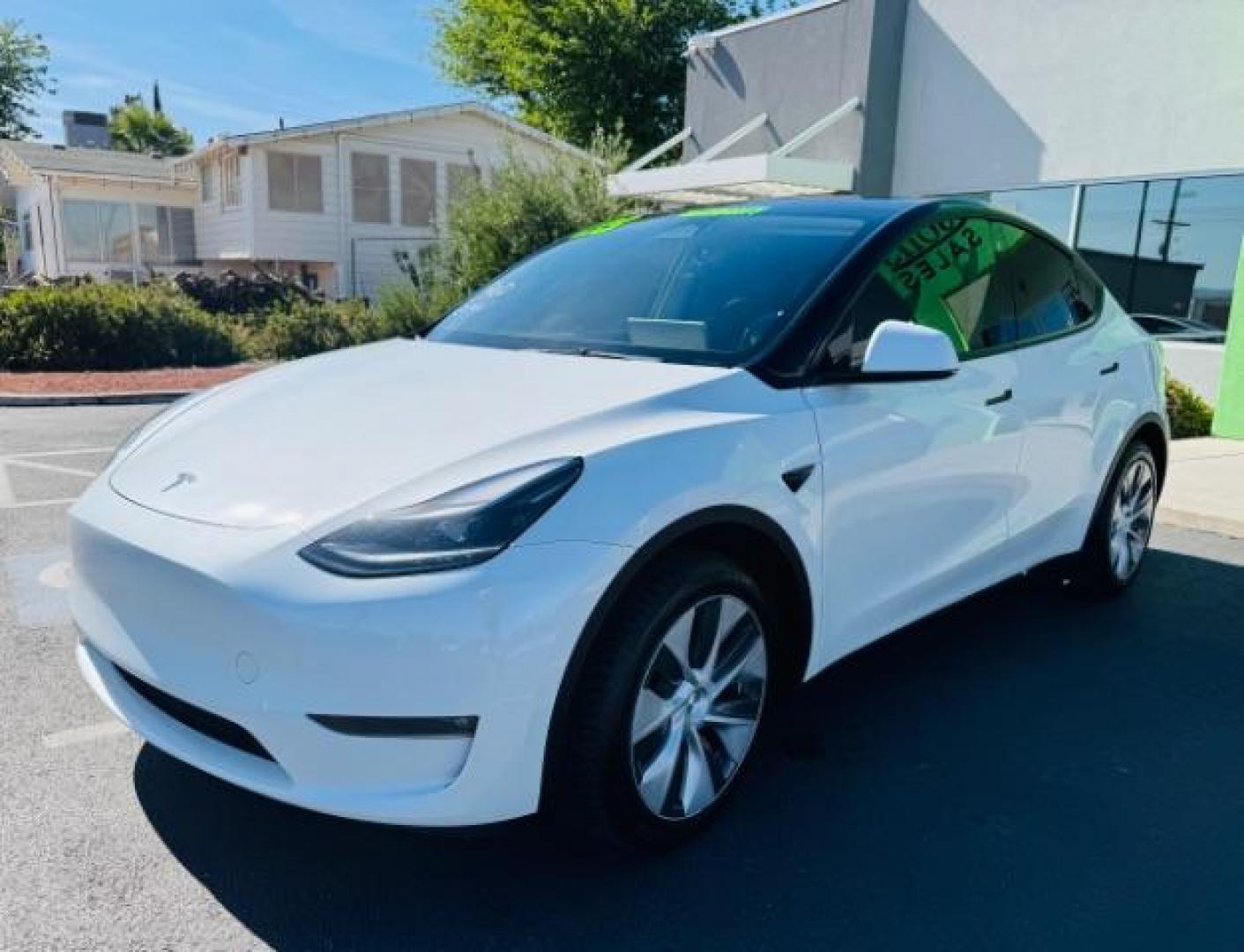 2023 Pearl White Multi-Coat /Black Tesla Model Y Long Range Dual Motor All-Wheel Drive | AWD (7SAYGAEE0PF) with an ELECTRIC engine, Electric transmission, located at 1865 East Red Hills Pkwy, St. George, 84770, (435) 628-0023, 37.120850, -113.543640 - Photo#1