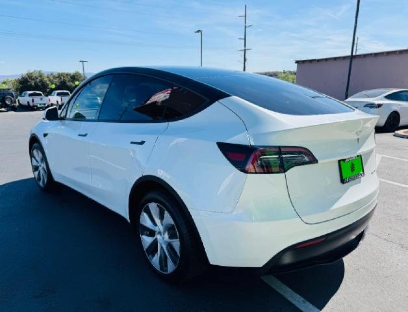 2023 Pearl White Multi-Coat /Black Tesla Model Y Long Range Dual Motor All-Wheel Drive | AWD (7SAYGAEE0PF) with an ELECTRIC engine, Electric transmission, located at 1865 East Red Hills Pkwy, St. George, 84770, (435) 628-0023, 37.120850, -113.543640 - Photo#3