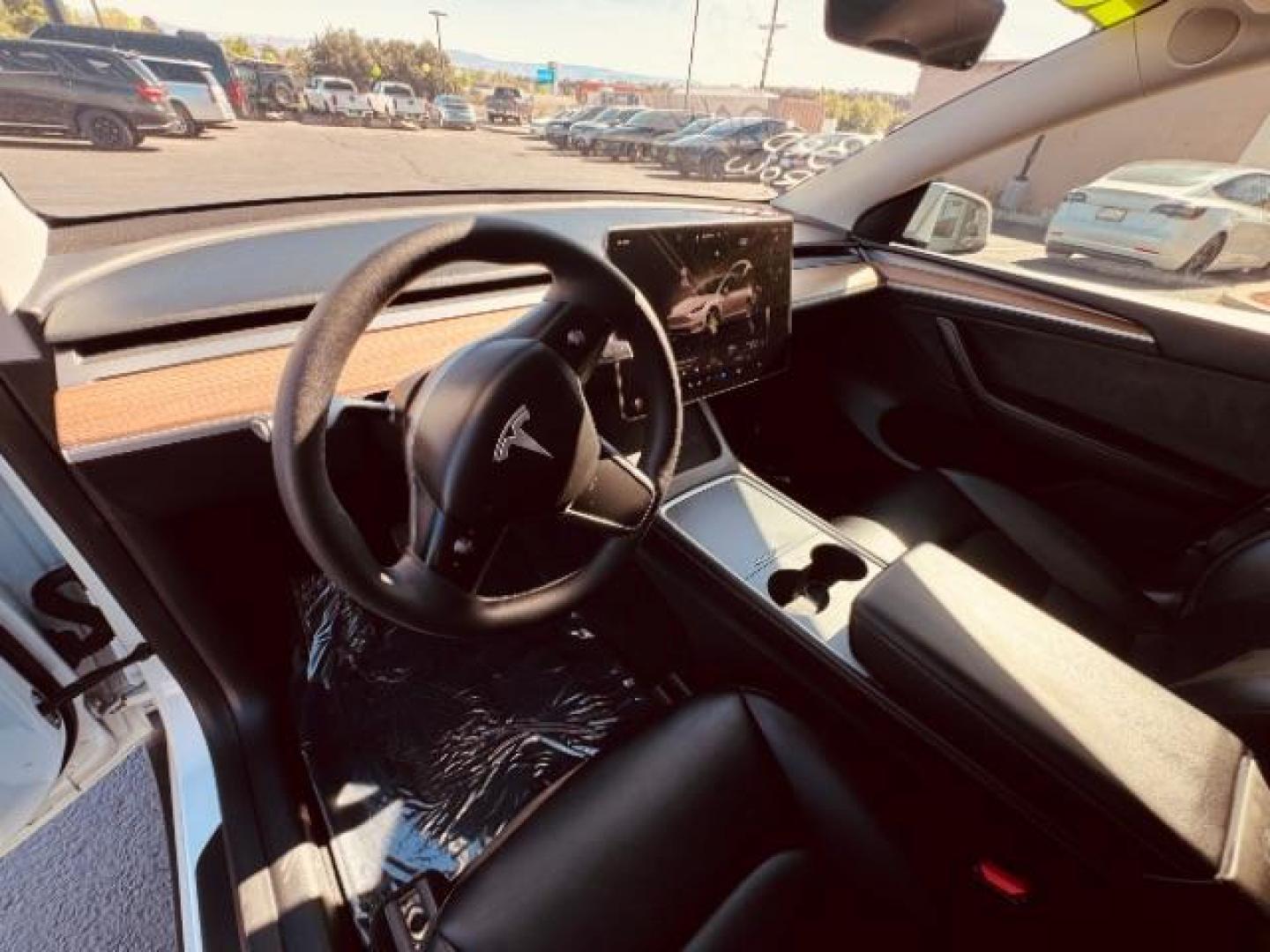 2023 Pearl White Multi-Coat /Black Tesla Model Y Long Range Dual Motor All-Wheel Drive | AWD (7SAYGAEE0PF) with an ELECTRIC engine, Electric transmission, located at 1865 East Red Hills Pkwy, St. George, 84770, (435) 628-0023, 37.120850, -113.543640 - Photo#14