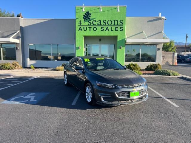 2016 Nightfall Gray Metallic /Dark Atmosphere/Loft Brown Chevrolet Malibu 1LT (1G1ZE5ST1GF) with an ECOTEC 1.5L I-4 gasoline direct injection engine, Automatic transmission, located at 1865 East Red Hills Pkwy, St. George, 84770, (435) 628-0023, 37.120850, -113.543640 - Photo#0