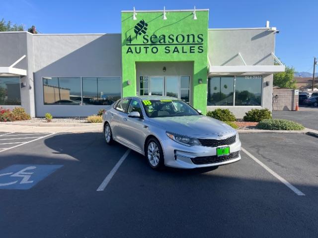 2018 Sparkling Silver /Black Kia Optima LX (5XXGT4L3XJG) with an Theta II 2.4L I-4 gasoline direct injection engine, Automatic transmission, located at 1865 East Red Hills Pkwy, St. George, 84770, (435) 628-0023, 37.120850, -113.543640 - We specialize in helping ALL people get the best financing available. No matter your credit score, good, bad or none we can get you an amazing rate. Had a bankruptcy, divorce, or repossessions? We give you the green light to get your credit back on the road. Low down and affordable payments that fit - Photo#0