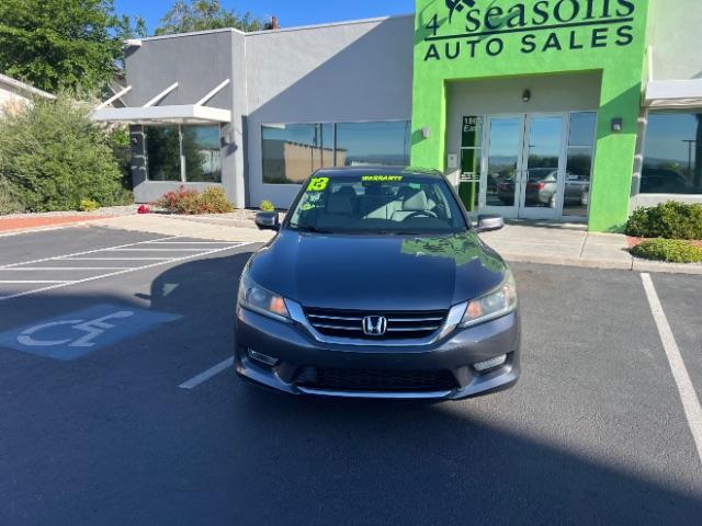 2013 Modern Steel Metallic /Gray Honda Accord EX-L (1HGCR2F87DA) with an 2.4L I-4 gasoline direct injection engine, Automatic transmission, located at 940 North Main Street, Cedar City, UT, 84720, (435) 628-0023, 37.692936, -113.061897 - We specialize in helping ALL people get the best financing available. No matter your credit score, good, bad or none we can get you an amazing rate. Had a bankruptcy, divorce, or repossessions? We give you the green light to get your credit back on the road. Low down and affordable payments that fit - Photo#1