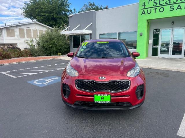 2017 Hyper Red /Black Kia Sportage LX (KNDPM3AC4H7) with an Theta II 2.4L I-4 gasoline direct injection engine, Automatic transmission, located at 1865 East Red Hills Pkwy, St. George, 84770, (435) 628-0023, 37.120850, -113.543640 - We specialize in helping ALL people get the best financing available. No matter your credit score, good, bad or none we can get you an amazing rate. Had a bankruptcy, divorce, or repossessions? We give you the green light to get your credit back on the road. Low down and affordable payments that fit - Photo#1