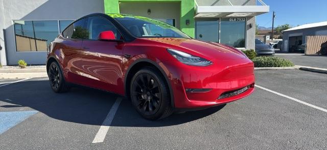 2020 Red Multi-Coat /Black Tesla Model Y Long Range Dual Motor All-Wheel Drive (5YJYGDEE0LF) , located at 1865 East Red Hills Pkwy, St. George, 84770, (435) 628-0023, 37.120850, -113.543640 - Excellent low miles Tesla Model Y Long Range, All Wheel Drive with ACCELERATION BOOST paid for ($2k upgrade) Fully transfer to the new owner. 5 Seats. It has HW3. Inside and outside in great shape. Tires are good but rims have some repaired curbrash. Dash wood trim has been painted, see pics. All - Photo#7