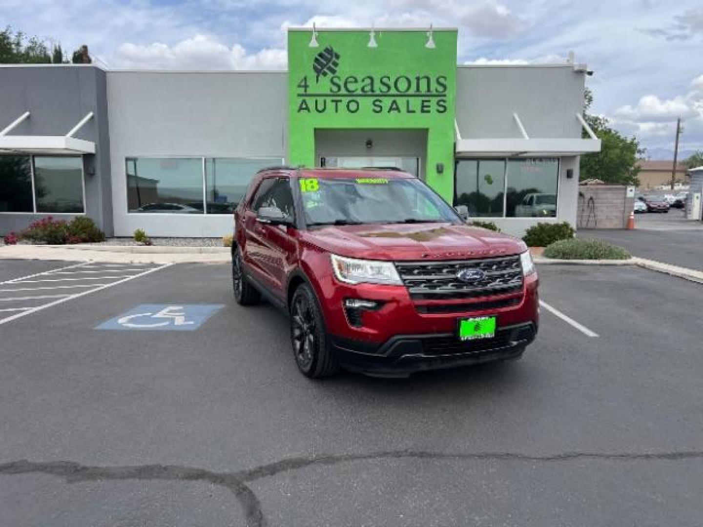 2018 Ruby Red Metallic Tinted Clearcoat /Ebony Black Ford Explorer XLT (1FM5K7D83JG) with an EcoBoost 2.3L I-4 gasoline direct injection engine, Automatic transmission, located at 1865 East Red Hills Pkwy, St. George, 84770, (435) 628-0023, 37.120850, -113.543640 - Photo#0