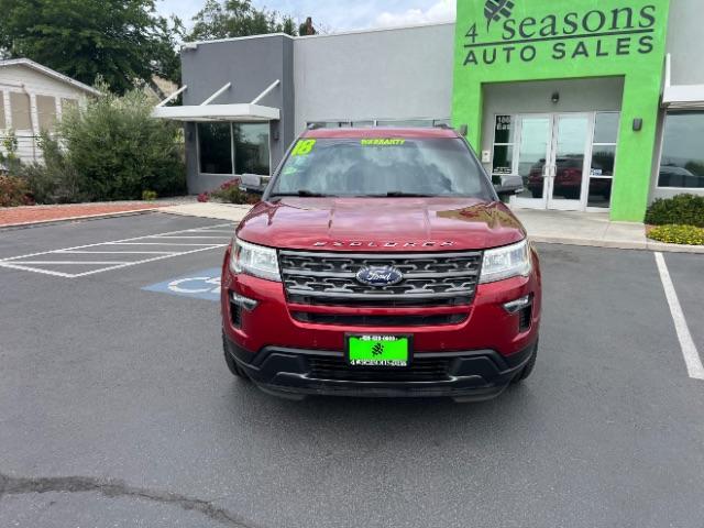2018 Ruby Red Metallic Tinted Clearcoat /Ebony Black Ford Explorer XLT (1FM5K7D83JG) with an EcoBoost 2.3L I-4 gasoline direct injection engine, Automatic transmission, located at 1865 East Red Hills Pkwy, St. George, 84770, (435) 628-0023, 37.120850, -113.543640 - We specialize in helping ALL people get the best financing available. No matter your credit score, good, bad or none we can get you an amazing rate. Had a bankruptcy, divorce, or repossessions? We give you the green light to get your credit back on the road. Low down and affordable payments that fit - Photo#1