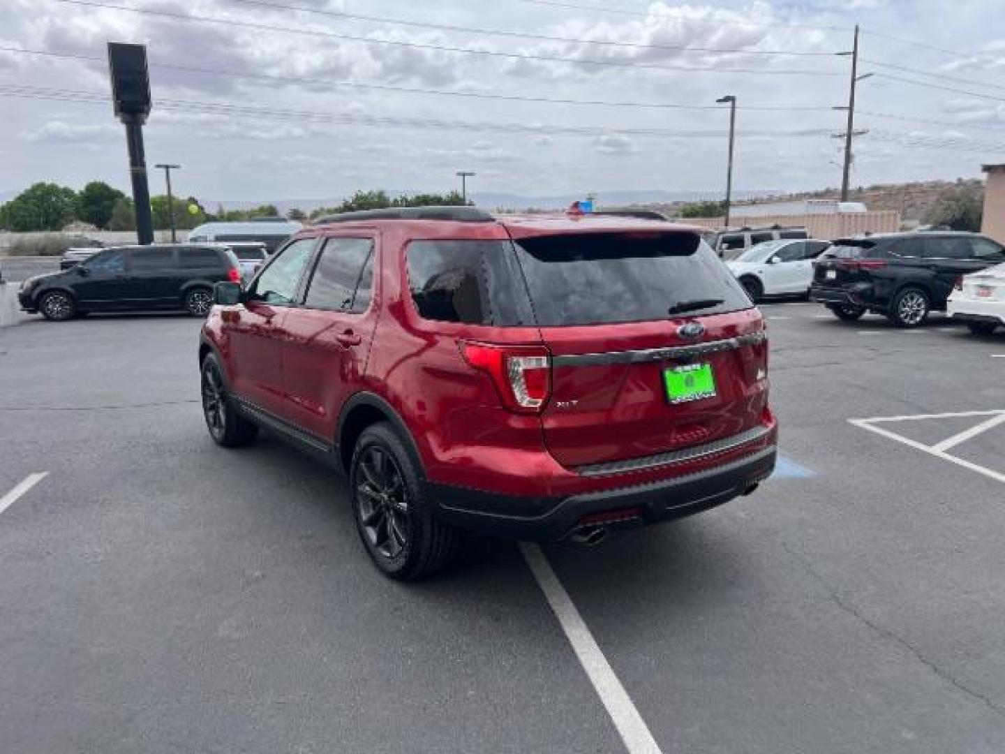 2018 Ruby Red Metallic Tinted Clearcoat /Ebony Black Ford Explorer XLT (1FM5K7D83JG) with an EcoBoost 2.3L I-4 gasoline direct injection engine, Automatic transmission, located at 1865 East Red Hills Pkwy, St. George, 84770, (435) 628-0023, 37.120850, -113.543640 - Photo#4