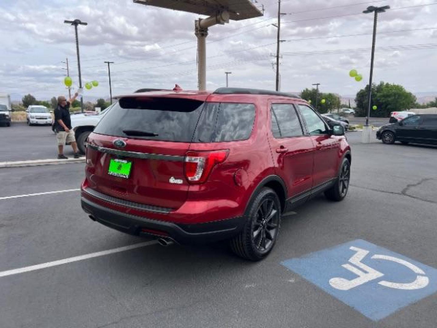 2018 Ruby Red Metallic Tinted Clearcoat /Ebony Black Ford Explorer XLT (1FM5K7D83JG) with an EcoBoost 2.3L I-4 gasoline direct injection engine, Automatic transmission, located at 1865 East Red Hills Pkwy, St. George, 84770, (435) 628-0023, 37.120850, -113.543640 - Photo#6