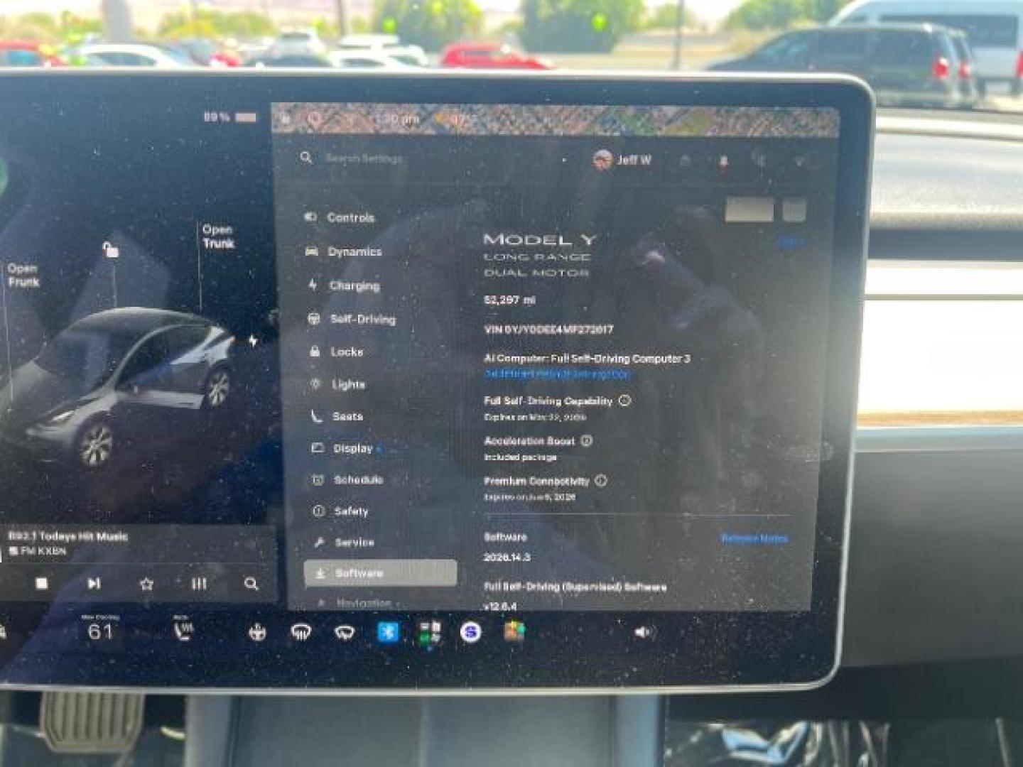 2021 Midnight Silver Metallic /Black Tesla Model Y Long Range Dual Motor All-Wheel Drive (5YJYGDEE4MF) with an ELECTRIC engine, Electric transmission, located at 1865 East Red Hills Pkwy, St. George, 84770, (435) 628-0023, 37.120850, -113.543640 - Excellent Tesla Model Y Long Range All Wheel Drive. HW3. Inside and outside in great shape. Tires are good. All our Teslas come with charging kit. Battery is healthy. Gets 285 on full charge. Recurrent Battery Health Report 95% 1 Owner, Clean title, no accidents Still has remaining 120k mile T- Photo#1