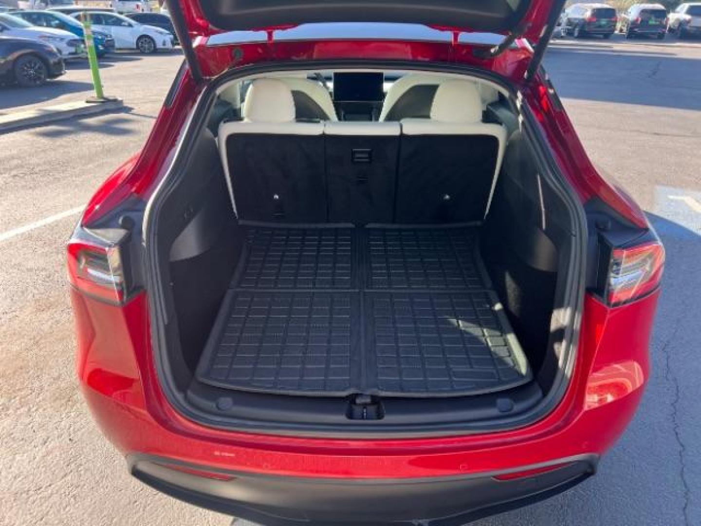 2021 Red Multi-Coat /White/Black Tesla Model Y Long Range Dual Motor All-Wheel Drive (5YJYGDEE7MF) with an ELECTRIC engine, Electric transmission, located at 1865 East Red Hills Pkwy, St. George, 84770, (435) 628-0023, 37.120850, -113.543640 - Excellent Tesla Model Y Long Range All Wheel Drive. HW3. Inside and outside in great shape. The red with white interior looks amazing. Tires are near new. All our Teslas come with charging kit. Battery is healthy. Gets 275 on full charge. Recurrent Battery Health Report 95% 1 Owner, Clean title,- Photo#24