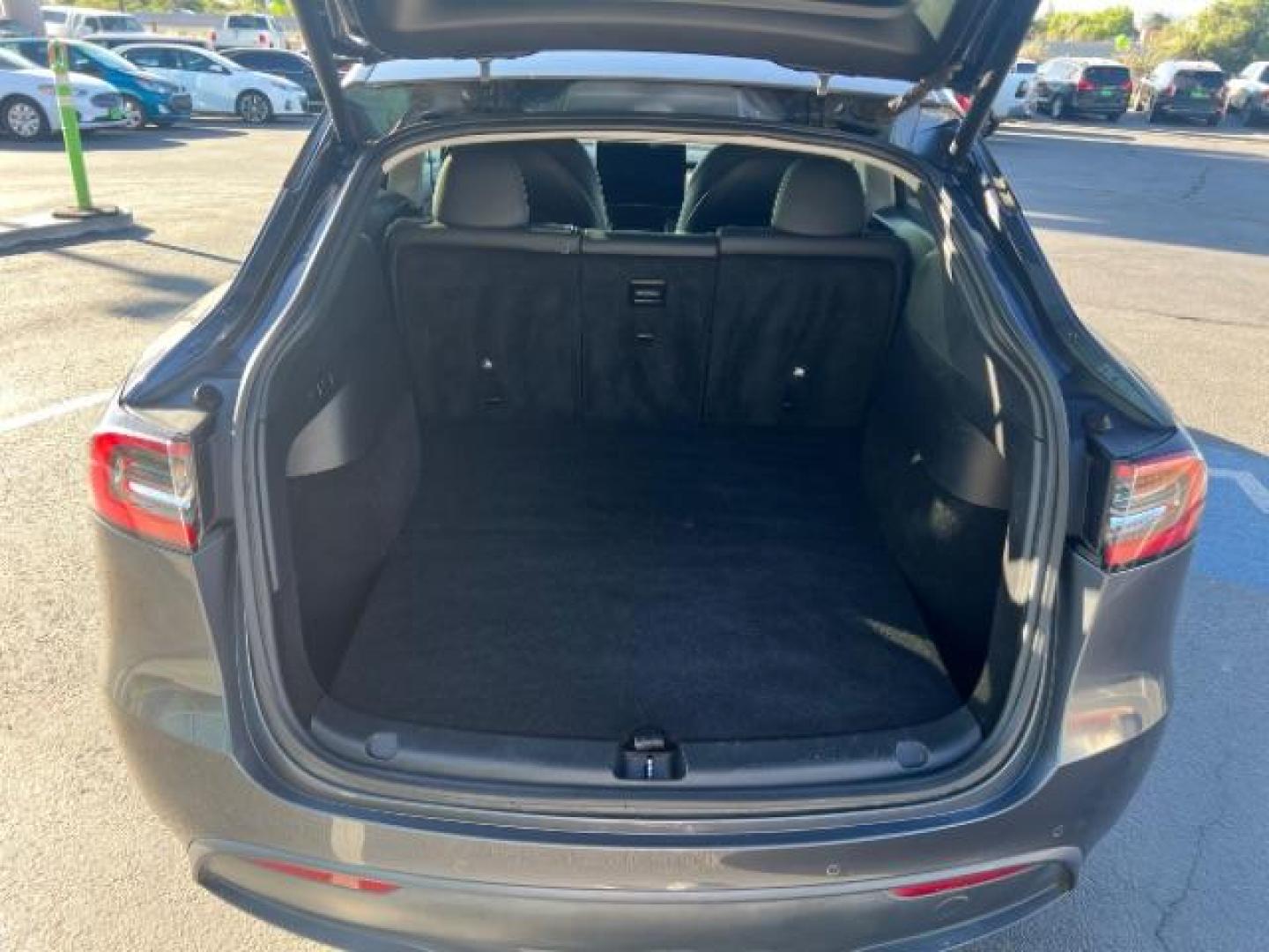2021 Midnight Silver Metallic /Black Tesla Model Y Long Range Dual Motor All-Wheel Drive (5YJYGDEE1MF) with an ELECTRIC engine, Electric transmission, located at 1865 East Red Hills Pkwy, St. George, 84770, (435) 628-0023, 37.120850, -113.543640 - Excellent Tesla Model Y Long Range All Wheel Drive. HW3. Acceleration Boost PAID FOR ($2k upgrade). Excellent condition. Tires are in great condition All our Teslas come with charging kit. Battery is healthy. Gets 285 on full charge. Recurrent Battery Health Report 95% Clean title, 1 Owner no a- Photo#20