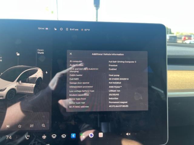 2022 Pearl White Multi-Coat /Black Tesla Model Y Long Range Dual Motor All-Wheel Drive (7SAYGDEE5NF) with an ELECTRIC engine, Electric transmission, located at 1865 East Red Hills Pkwy, St. George, 84770, (435) 628-0023, 37.120850, -113.543640 - Excellent Tesla Model Y Long Range All Wheel Drive. HW3. In great condition for the miles. Most affordable model Y you'll find. Act now! All our Teslas come with mobile charging kit. Battery is healthy. Gets 265 on full charge. Clean title, 1 Owner Recurrent Battery Report 95% Still has remaini - Photo#2
