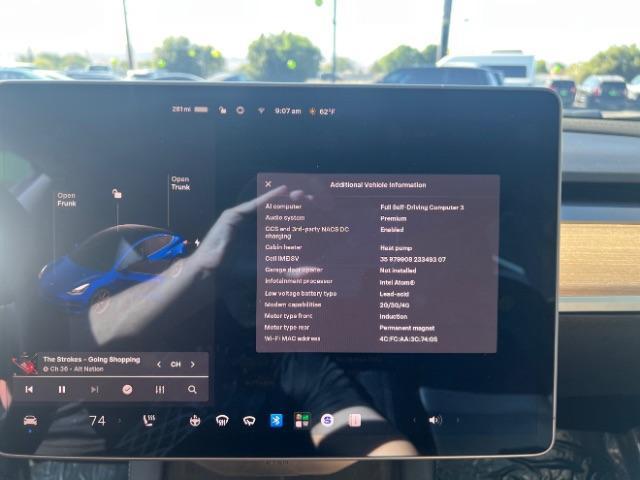 2022 Deep Blue Metallic /Black Tesla Model 3 Long Range Dual Motor All-Wheel Drive (5YJ3E1EB2NF) with an ELECTRIC engine, Electric transmission, located at 1865 East Red Hills Pkwy, St. George, 84770, (435) 628-0023, 37.120850, -113.543640 - Excellent Tesla Model 3 Long Range All Wheel Drive. HW3. in excellent condition. Tires are in great shape All our Teslas come with mobile charging kit. Battery is healthy. Gets 295 on full charge. Recurrent Battery Health Report 92% 2 owner Clean title, no accidents Still has remaining 120k mil - Photo#2