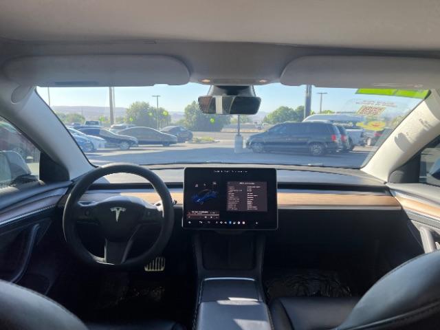 2022 Deep Blue Metallic /Black Tesla Model 3 Long Range Dual Motor All-Wheel Drive (5YJ3E1EB2NF) with an ELECTRIC engine, Electric transmission, located at 1865 East Red Hills Pkwy, St. George, 84770, (435) 628-0023, 37.120850, -113.543640 - Excellent Tesla Model 3 Long Range All Wheel Drive. HW3. in excellent condition. Tires are in great shape All our Teslas come with mobile charging kit. Battery is healthy. Gets 295 on full charge. Recurrent Battery Health Report 92% 2 owner Clean title, no accidents Still has remaining 120k mil - Photo#23