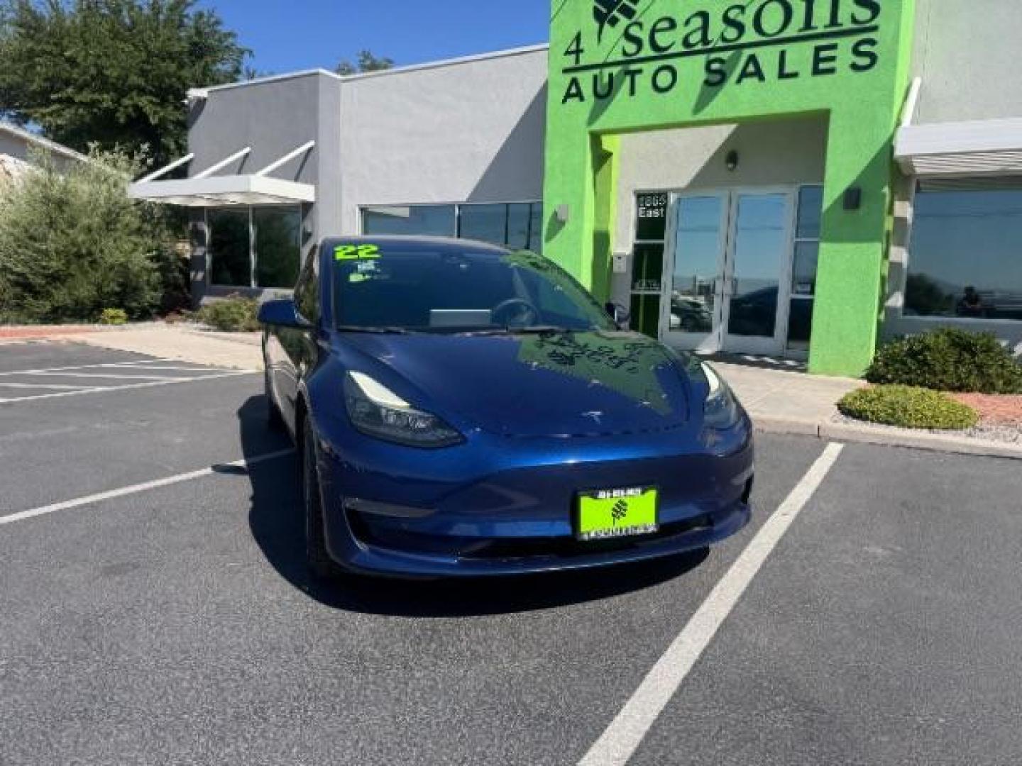 2022 Deep Blue Metallic /Black Tesla Model 3 Long Range Dual Motor All-Wheel Drive (5YJ3E1EB2NF) with an ELECTRIC engine, Electric transmission, located at 1865 East Red Hills Pkwy, St. George, 84770, (435) 628-0023, 37.120850, -113.543640- Photo#33