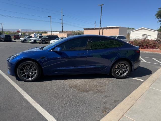 2022 Deep Blue Metallic /Black Tesla Model 3 Long Range Dual Motor All-Wheel Drive (5YJ3E1EB2NF) with an ELECTRIC engine, Electric transmission, located at 1865 East Red Hills Pkwy, St. George, 84770, (435) 628-0023, 37.120850, -113.543640 - Excellent Tesla Model 3 Long Range All Wheel Drive. HW3. in excellent condition. Tires are in great shape All our Teslas come with mobile charging kit. Battery is healthy. Gets 295 on full charge. Recurrent Battery Health Report 92% 2 owner Clean title, no accidents Still has remaining 120k mil - Photo#34