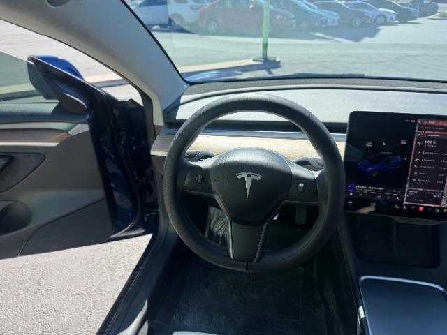 2022 Deep Blue Metallic /Black Tesla Model 3 Long Range Dual Motor All-Wheel Drive (5YJ3E1EB2NF) with an ELECTRIC engine, Electric transmission, located at 1865 East Red Hills Pkwy, St. George, 84770, (435) 628-0023, 37.120850, -113.543640 - Excellent Tesla Model 3 Long Range All Wheel Drive. HW3. in excellent condition. Tires are in great shape All our Teslas come with mobile charging kit. Battery is healthy. Gets 295 on full charge. Recurrent Battery Health Report 92% 2 owner Clean title, no accidents Still has remaining 120k mil - Photo#55