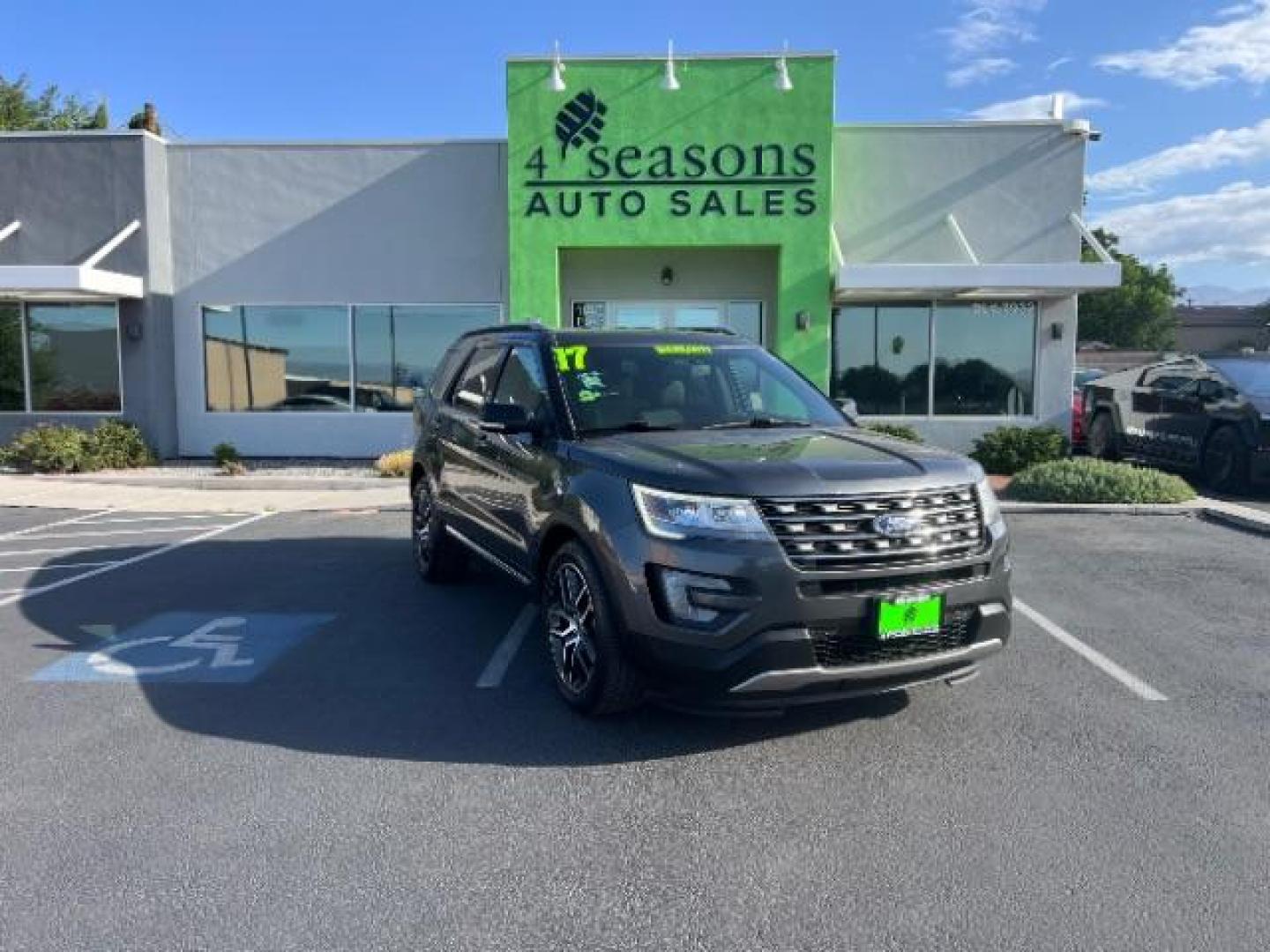 2017 Smoked Quartz Metallic Tinted Clearcoat /Ebony Black Ford Explorer XLT (1FM5K7D80HG) with an EcoBoost 2.3L I-4 gasoline direct injection engine, Automatic transmission, located at 940 North Main Street, Cedar City, UT, 84720, (435) 628-0023, 37.692936, -113.061897 - We specialize in helping ALL people get the best financing available. No matter your credit score, good, bad or none we can get you an amazing rate. Had a bankruptcy, divorce, or repossessions? We give you the green light to get your credit back on the road. Low down and affordable payments that fit- Photo#0