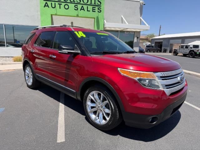 2014 Ruby Red Metallic Tinted Clearcoat /Medium Light Stone Ford Explorer XLT (1FM5K7D87EG) with an EcoBoost 2L I-4 gasoline direct injection engine, Automatic transmission, located at 940 North Main Street, Cedar City, UT, 84720, (435) 628-0023, 37.692936, -113.061897 - We specialize in helping ALL people get the best financing available. No matter your credit score, good, bad or none we can get you an amazing rate. Had a bankruptcy, divorce, or repossessions? We give you the green light to get your credit back on the road. Low down and affordable payments that fit- Photo#0