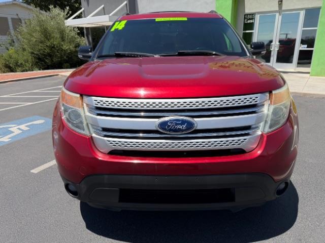 2014 Ruby Red Metallic Tinted Clearcoat /Medium Light Stone Ford Explorer XLT (1FM5K7D87EG) with an EcoBoost 2L I-4 gasoline direct injection engine, Automatic transmission, located at 940 North Main Street, Cedar City, UT, 84720, (435) 628-0023, 37.692936, -113.061897 - We specialize in helping ALL people get the best financing available. No matter your credit score, good, bad or none we can get you an amazing rate. Had a bankruptcy, divorce, or repossessions? We give you the green light to get your credit back on the road. Low down and affordable payments that fit- Photo#1