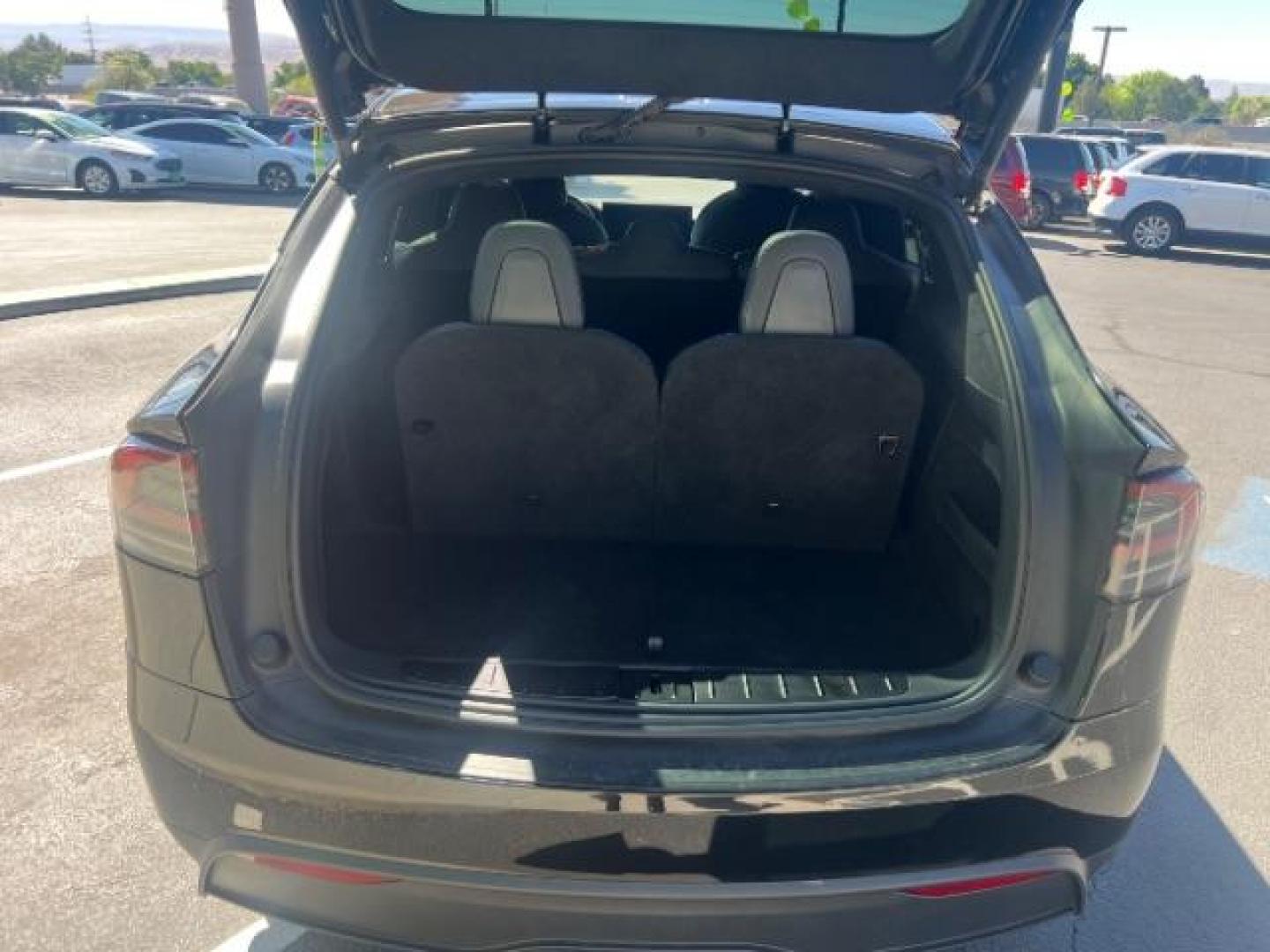 2023 Solid Black /Black Tesla Model X Dual Motor All-Wheel Drive (7SAXCAE52PF) with an ELECTRIC engine, Electric transmission, located at 1865 East Red Hills Pkwy, St. George, 84770, (435) 628-0023, 37.120850, -113.543640 - Perfect condition HW4 Tesla Model X All Wheel Drive. with 7 Seats!, Hepa filter, 20 wheels, Tow hitch. Black on black looks amazing. The Model X is discontinued and the absolutly best tesla made. Tires are in great condition. Remaining Tesla basic warranty until Nov 19, 2027 or 50k miles. Battery- Photo#24