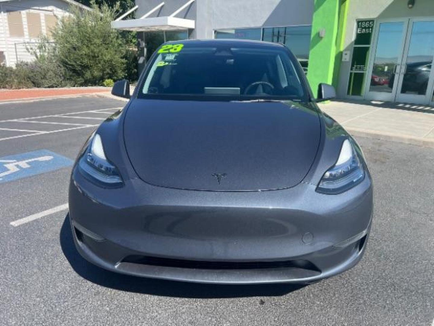 2023 Midnight Silver Metallic /Black Tesla Model Y Long Range Dual Motor All-Wheel Drive | AWD (7SAYGDEEXPA) with an ELECTRIC engine, Electric transmission, located at 1865 East Red Hills Pkwy, St. George, 84770, (435) 628-0023, 37.120850, -113.543640 - Excellent Tesla Model Y Long Range All Wheel Drive. HW3.. Excellent condition. All our Teslas come with charging kit. We also replace the cabin air filter, clean radiator and top off fluids Battery is healthy. Gets 265 on full charge. Clean title, no accidents, 1 Owner Still has remaining 120k- Photo#3