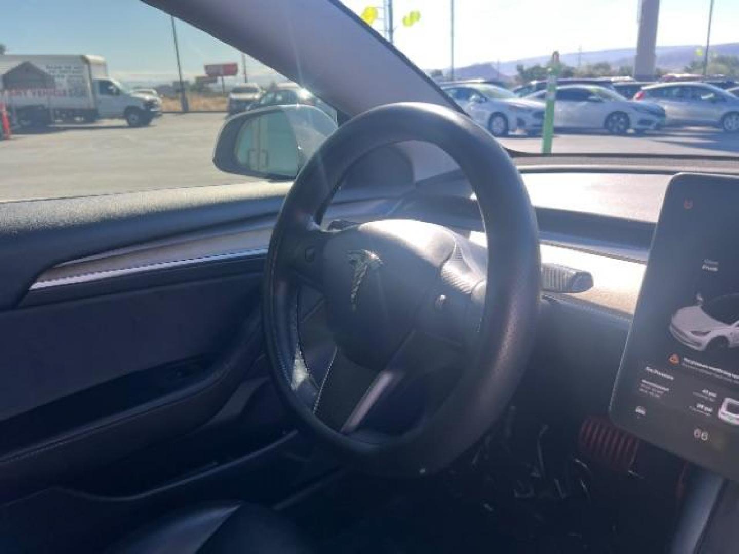 2021 Pearl White Multi-Coat /Black Tesla Model 3 Long Range (5YJ3E1EB6MF) with an ELECTRIC engine, Electric transmission, located at 1865 East Red Hills Pkwy, St. George, 84770, (435) 628-0023, 37.120850, -113.543640 - Excellent Tesla Model 3 Long Range All Wheel Drive. 5 Seats HW3, Interior and exterior in great condition. Small scratches and dings as pictured. Every Tesla we sell has had cabin air filter replaced, radiator cleaned, fluids topped AND comes with a mobile charging kit! Battery is healthy and gets- Photo#29