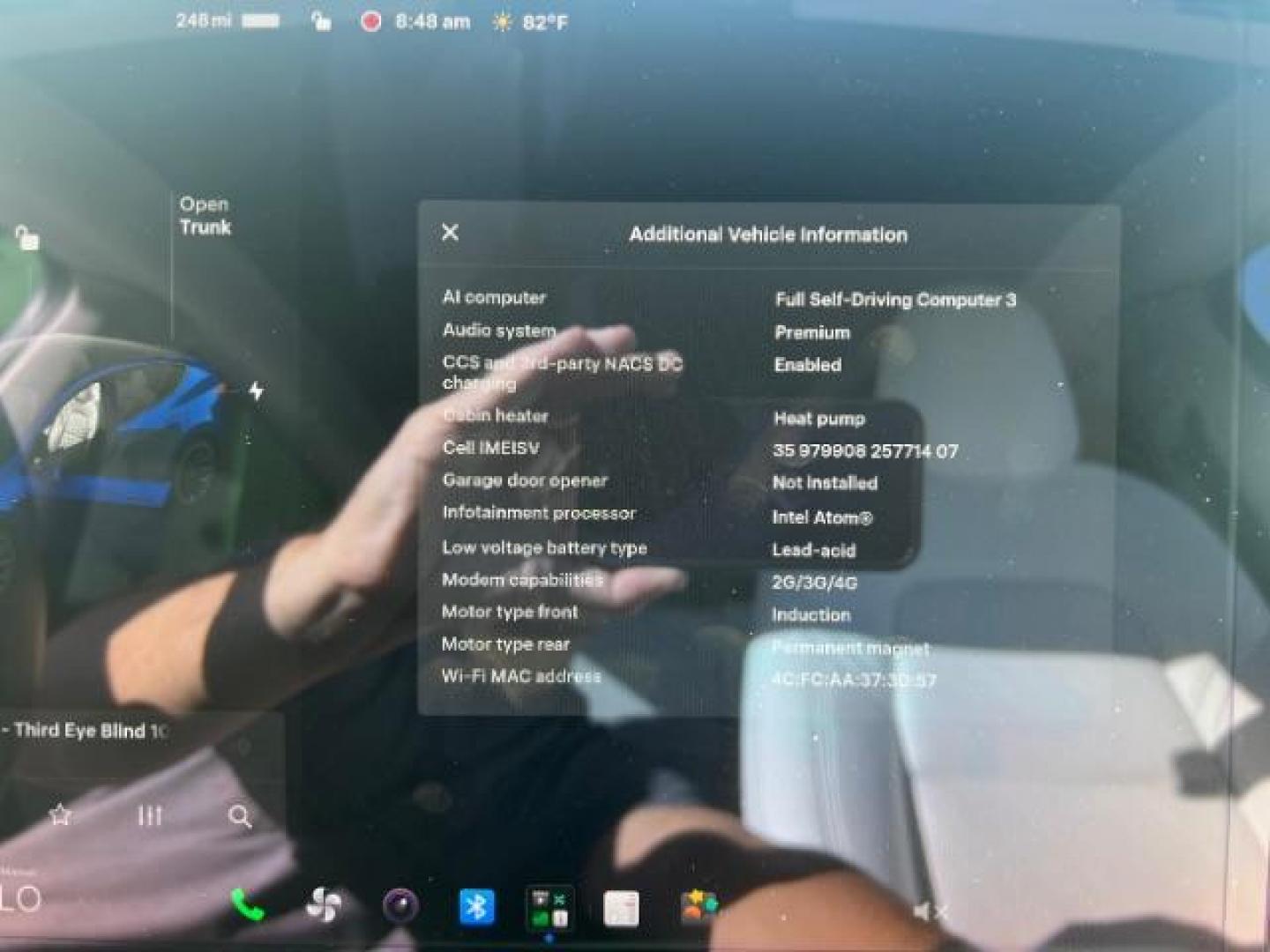 2022 Deep Blue Metallic /White/Black Tesla Model Y Long Range Dual Motor All-Wheel Drive (7SAYGAEE2NF) with an ELECTRIC engine, Electric transmission, located at 1865 East Red Hills Pkwy, St. George, 84770, (435) 628-0023, 37.120850, -113.543640- Photo#2