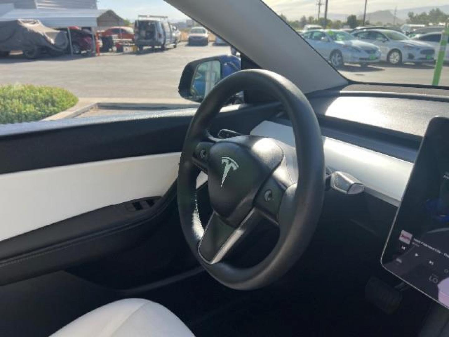 2022 Deep Blue Metallic /White/Black Tesla Model Y Long Range Dual Motor All-Wheel Drive (7SAYGAEE2NF) with an ELECTRIC engine, Electric transmission, located at 1865 East Red Hills Pkwy, St. George, 84770, (435) 628-0023, 37.120850, -113.543640- Photo#29