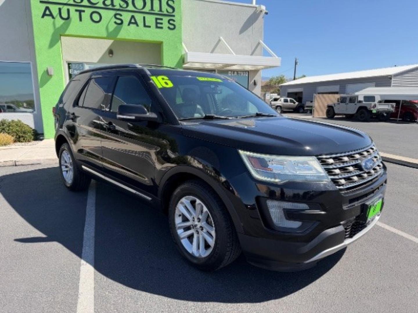 2016 Shadow Black /Ebony Black Ford Explorer XLT (1FM5K7D89GG) with an EcoBoost 2.3L I-4 gasoline direct injection engine, Automatic transmission, located at 1865 East Red Hills Pkwy, St. George, 84770, (435) 628-0023, 37.120850, -113.543640- Photo#0