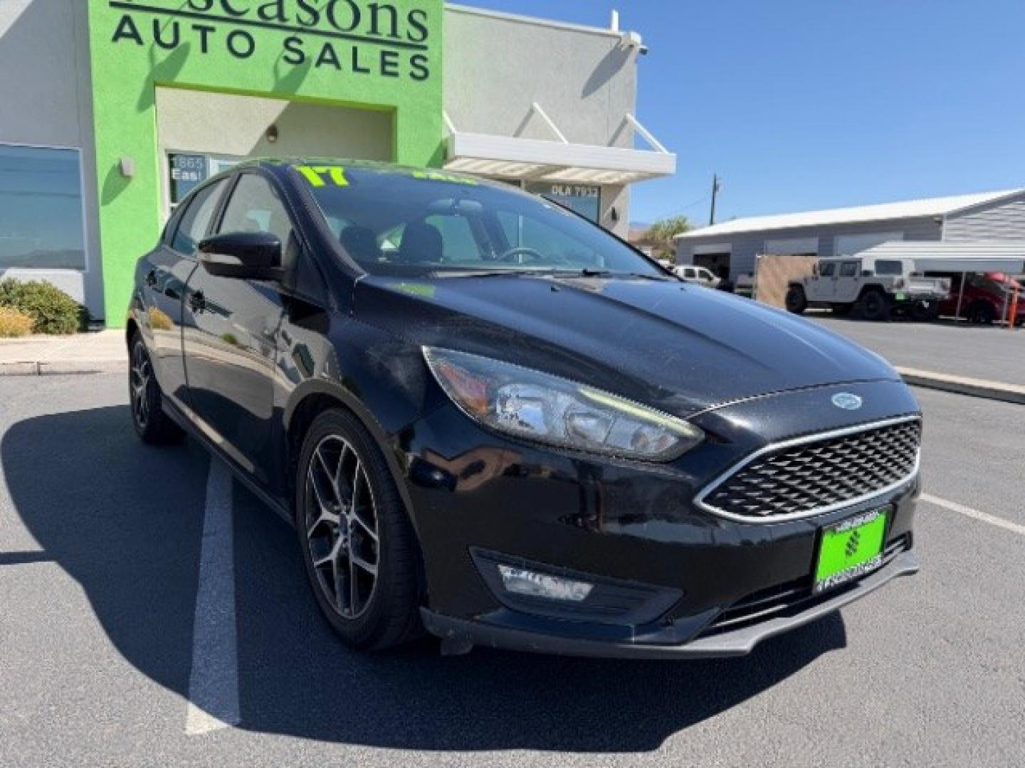 2017 Shadow Black /Charcoal Black Ford Focus SEL (1FADP3M26HL) with an 2L I-4 gasoline direct injection engine, Automatic transmission, located at 1865 East Red Hills Pkwy, St. George, 84770, (435) 628-0023, 37.120850, -113.543640 - We specialize in helping ALL people get the best financing available. No matter your credit score, good, bad or none we can get you an amazing rate. Had a bankruptcy, divorce, or repossessions? We give you the green light to get your credit back on the road. Low down and affordable payments that fit- Photo#0