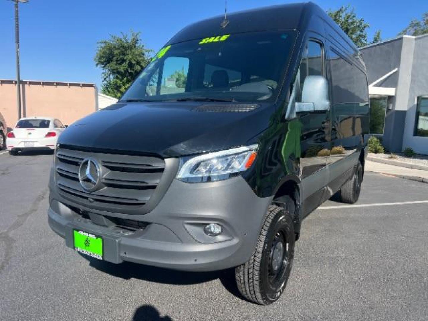 2024 Jet Black /Black Mercedes-Benz Sprinter 2500 Standard Roof 4-Cyl Diesel HO (W1Z4NFVY7RP) with an 2L I-4 diesel direct injection engine, AUTOMATIC transmission, located at 1865 East Red Hills Pkwy, St. George, 84770, (435) 628-0023, 37.120850, -113.543640 - Beautiful all wheel drive SPRINTER AWD with 12 seats, Leather, High output engine, Power drivers seat, Heated drivers seat, Auto A/c with large rear A/C unit, 360 parking camera, Tow hitch, large radio screen. Tires are 50% This beast is ready for all your summertime adventures. 1 owner, no accid- Photo#2