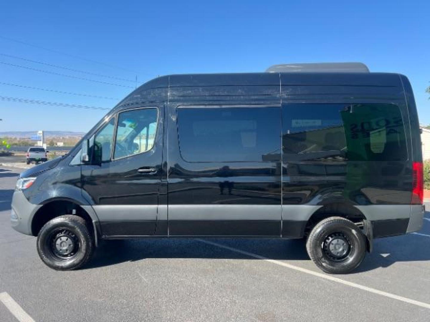 2024 Jet Black /Black Mercedes-Benz Sprinter 2500 Standard Roof 4-Cyl Diesel HO (W1Z4NFVY7RP) with an 2L I-4 diesel direct injection engine, AUTOMATIC transmission, located at 1865 East Red Hills Pkwy, St. George, 84770, (435) 628-0023, 37.120850, -113.543640 - Beautiful all wheel drive SPRINTER AWD with 12 seats, Leather, High output engine, Power drivers seat, Heated drivers seat, Auto A/c with large rear A/C unit, 360 parking camera, Tow hitch, large radio screen. Tires are 50% This beast is ready for all your summertime adventures. 1 owner, no accid- Photo#3