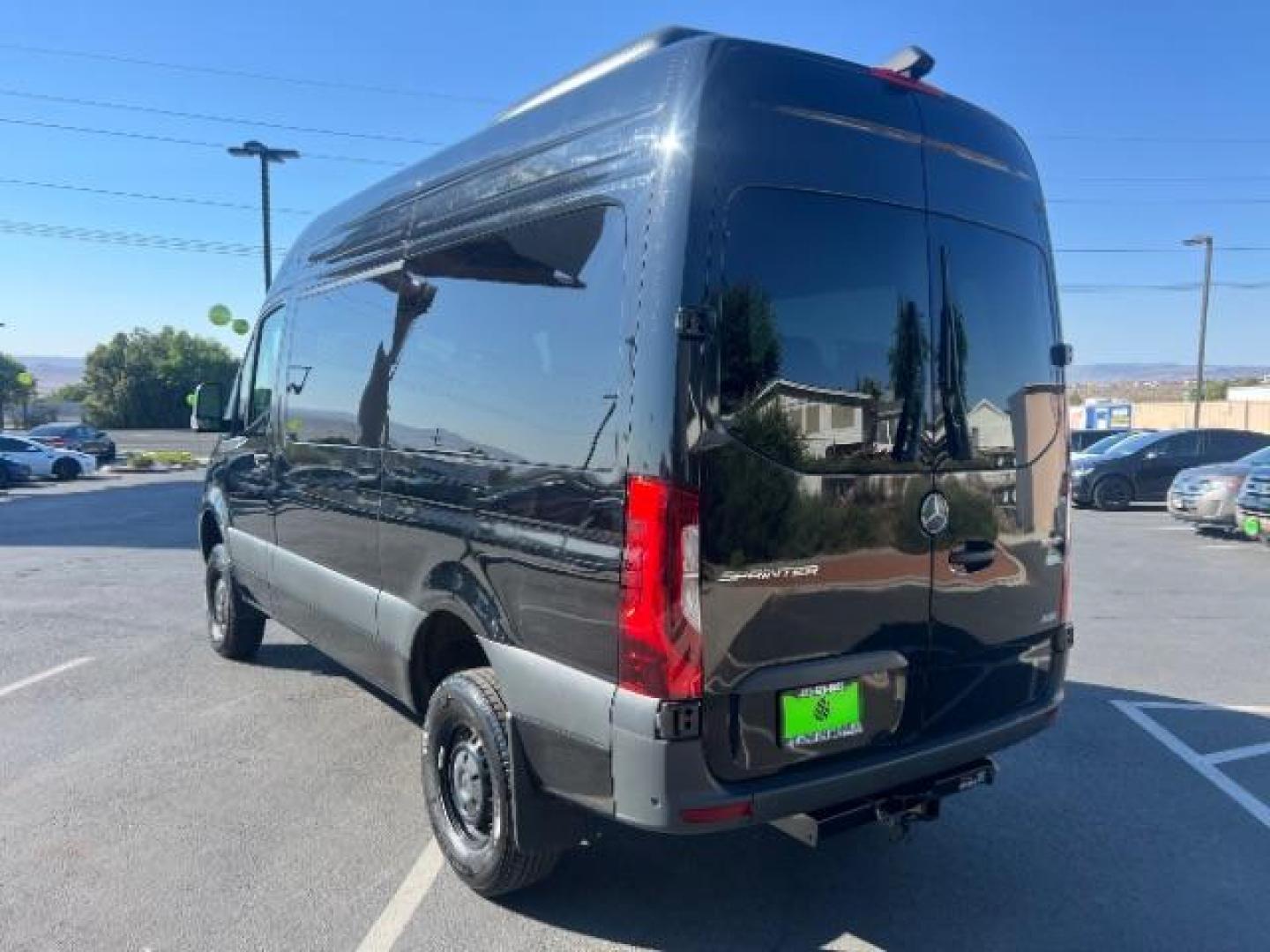 2024 Jet Black /Black Mercedes-Benz Sprinter 2500 Standard Roof 4-Cyl Diesel HO (W1Z4NFVY7RP) with an 2L I-4 diesel direct injection engine, AUTOMATIC transmission, located at 1865 East Red Hills Pkwy, St. George, 84770, (435) 628-0023, 37.120850, -113.543640 - Beautiful all wheel drive SPRINTER AWD with 12 seats, Leather, High output engine, Power drivers seat, Heated drivers seat, Auto A/c with large rear A/C unit, 360 parking camera, Tow hitch, large radio screen. Tires are 50% This beast is ready for all your summertime adventures. 1 owner, no accid- Photo#4