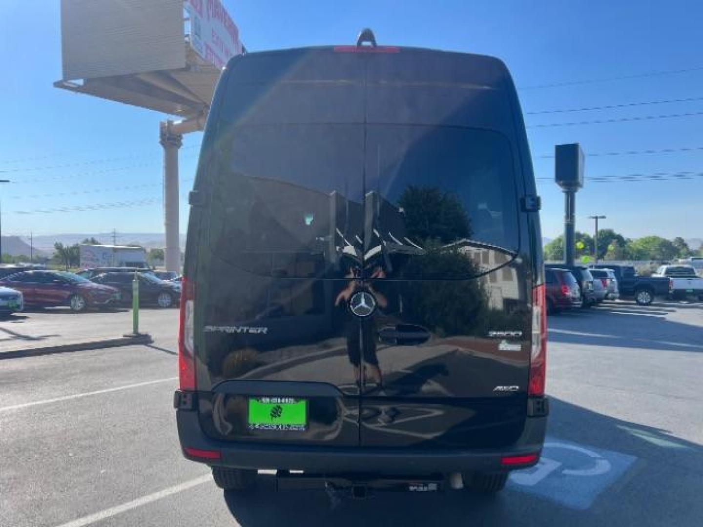 2024 Jet Black /Black Mercedes-Benz Sprinter 2500 Standard Roof 4-Cyl Diesel HO (W1Z4NFVY7RP) with an 2L I-4 diesel direct injection engine, AUTOMATIC transmission, located at 1865 East Red Hills Pkwy, St. George, 84770, (435) 628-0023, 37.120850, -113.543640 - Beautiful all wheel drive SPRINTER AWD with 12 seats, Leather, High output engine, Power drivers seat, Heated drivers seat, Auto A/c with large rear A/C unit, 360 parking camera, Tow hitch, large radio screen. Tires are 50% This beast is ready for all your summertime adventures. 1 owner, no accid- Photo#5