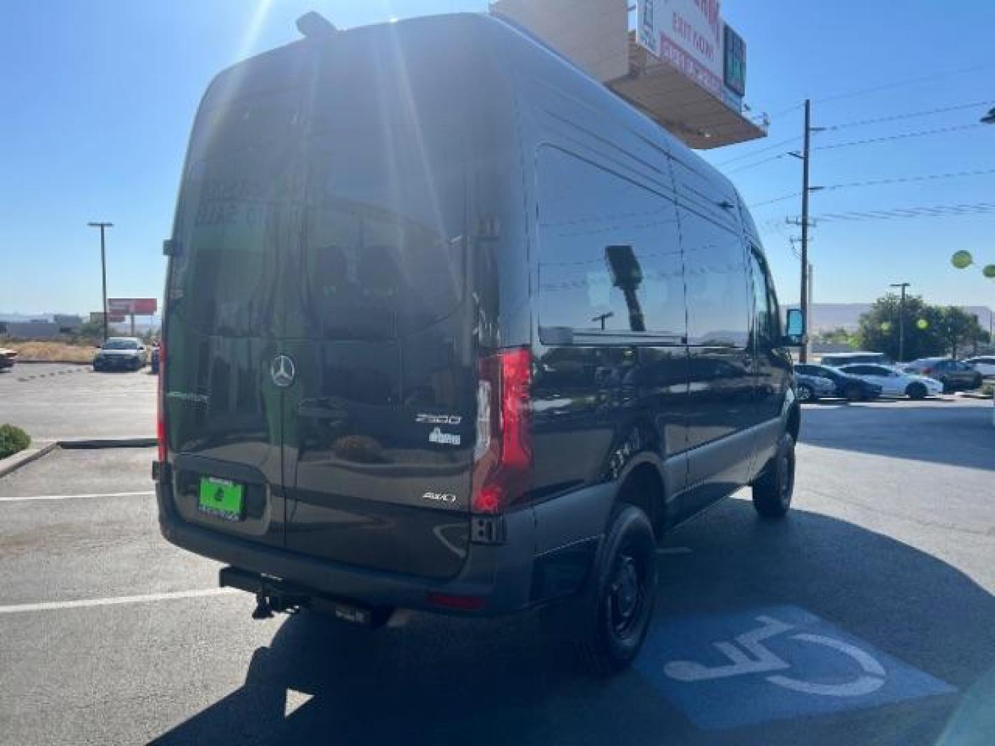 2024 Jet Black /Black Mercedes-Benz Sprinter 2500 Standard Roof 4-Cyl Diesel HO (W1Z4NFVY7RP) with an 2L I-4 diesel direct injection engine, AUTOMATIC transmission, located at 1865 East Red Hills Pkwy, St. George, 84770, (435) 628-0023, 37.120850, -113.543640 - Beautiful all wheel drive SPRINTER AWD with 12 seats, Leather, High output engine, Power drivers seat, Heated drivers seat, Auto A/c with large rear A/C unit, 360 parking camera, Tow hitch, large radio screen. Tires are 50% This beast is ready for all your summertime adventures. 1 owner, no accid- Photo#6